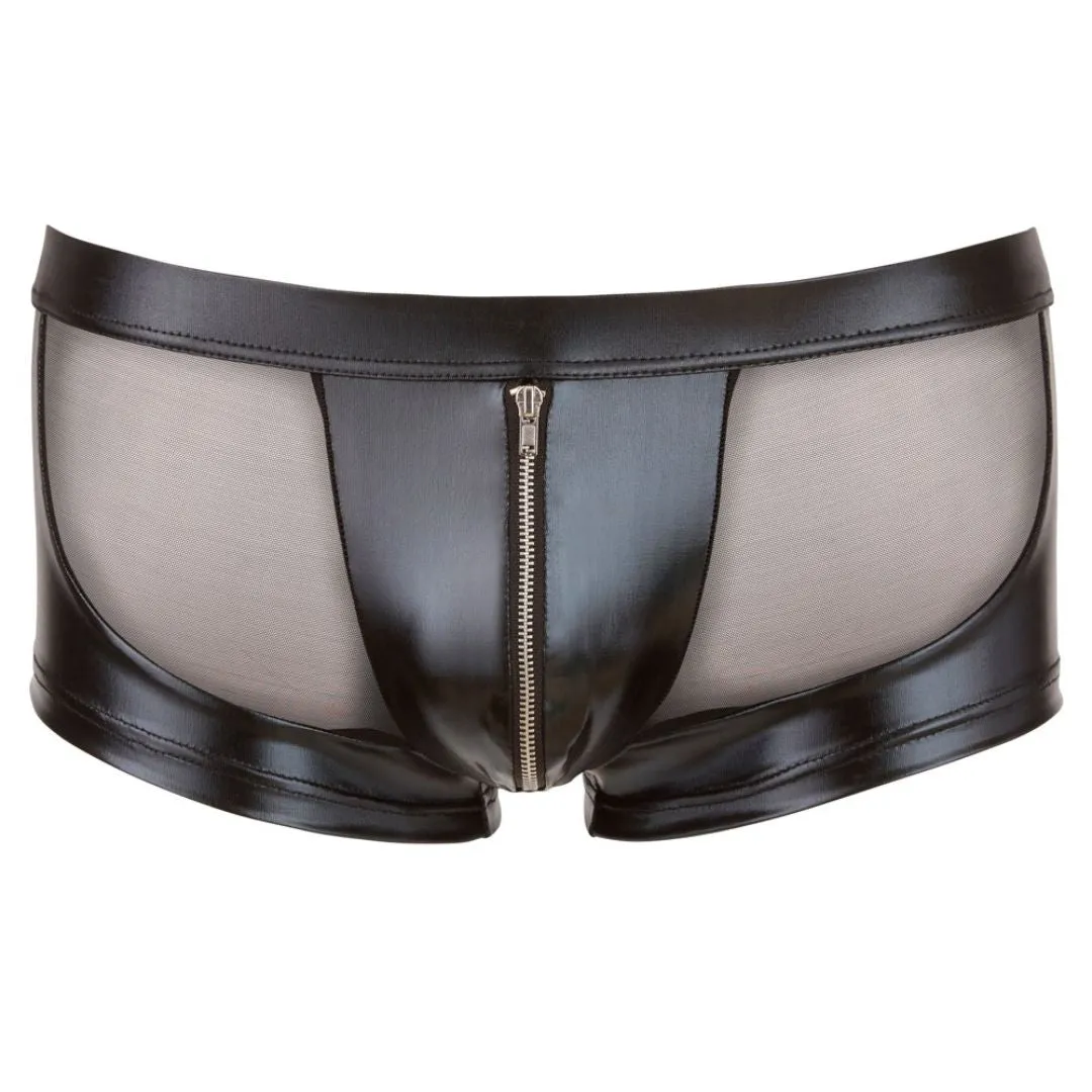 Pants mit Wetlook Einsätzen und Front-Reißverschluss – Bild 5