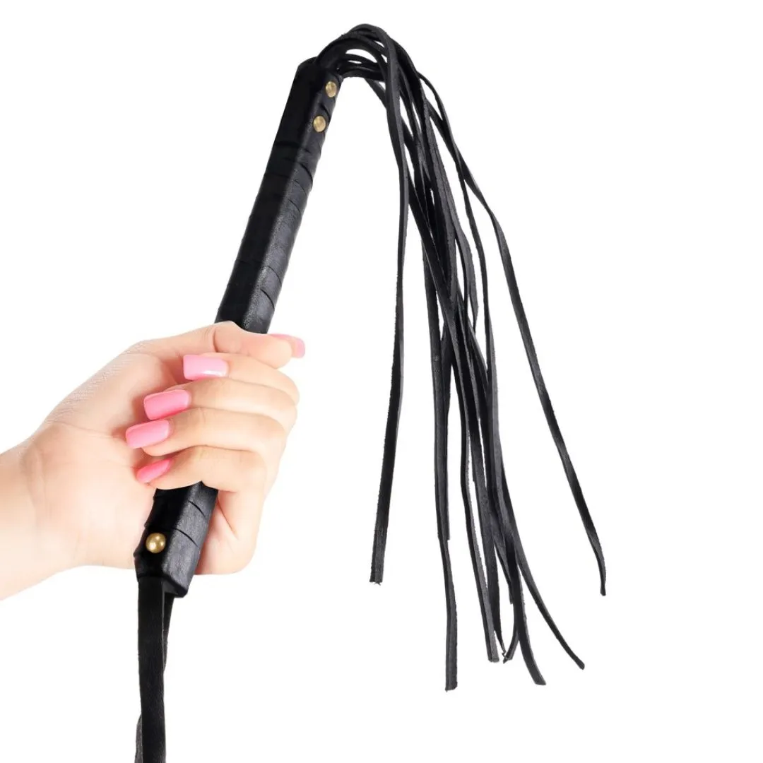 9-schwänzige Striemenpeitsche “Cat-O-Nine-Tails” aus Leder – Bild 4