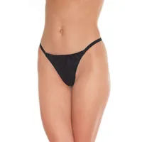 Lederslip geschnürt, schwarz (One Size) Lederslip geschnürt, schwarz (One Size)