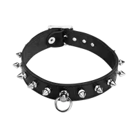 Leder-Halsband mit Killernieten Leder-Halsband mit Killernieten