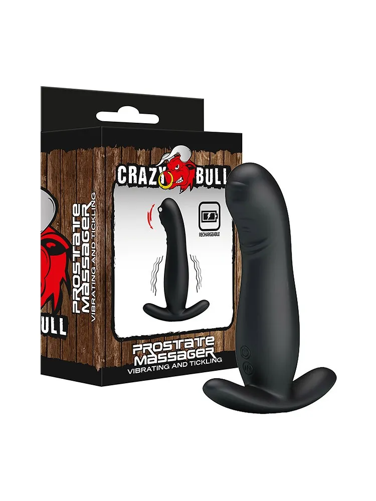 Crazy Bull Prostate Massager: Vibro Analplug, schwarz Crazy Bull Prostate Massager: Vibro Analplug, schwarz
