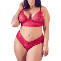 Ouvert Dessous Set rot Plus Size Ouvert Dessous Set rot Plus Size