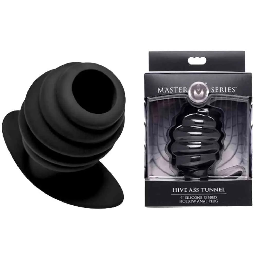 Hohler Anal Plug "Ass Tunnel Ribbed" – Bild 5