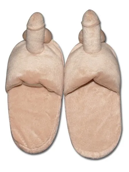 Plüsch-Hausschuhe: Penis, haut Plüsch-Hausschuhe: Penis, haut