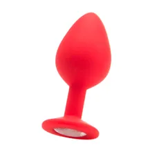 Ouch! Large Diamond Butt Plug: Analplug mit Kristall, rot Ouch! Large Diamond Butt Plug: Analplug mit Kristall, rot