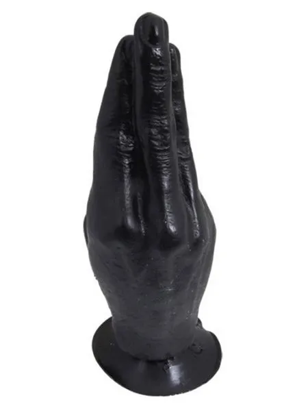 Hand: Dildo 21cm, schwarz Hand: Dildo 21cm, schwarz