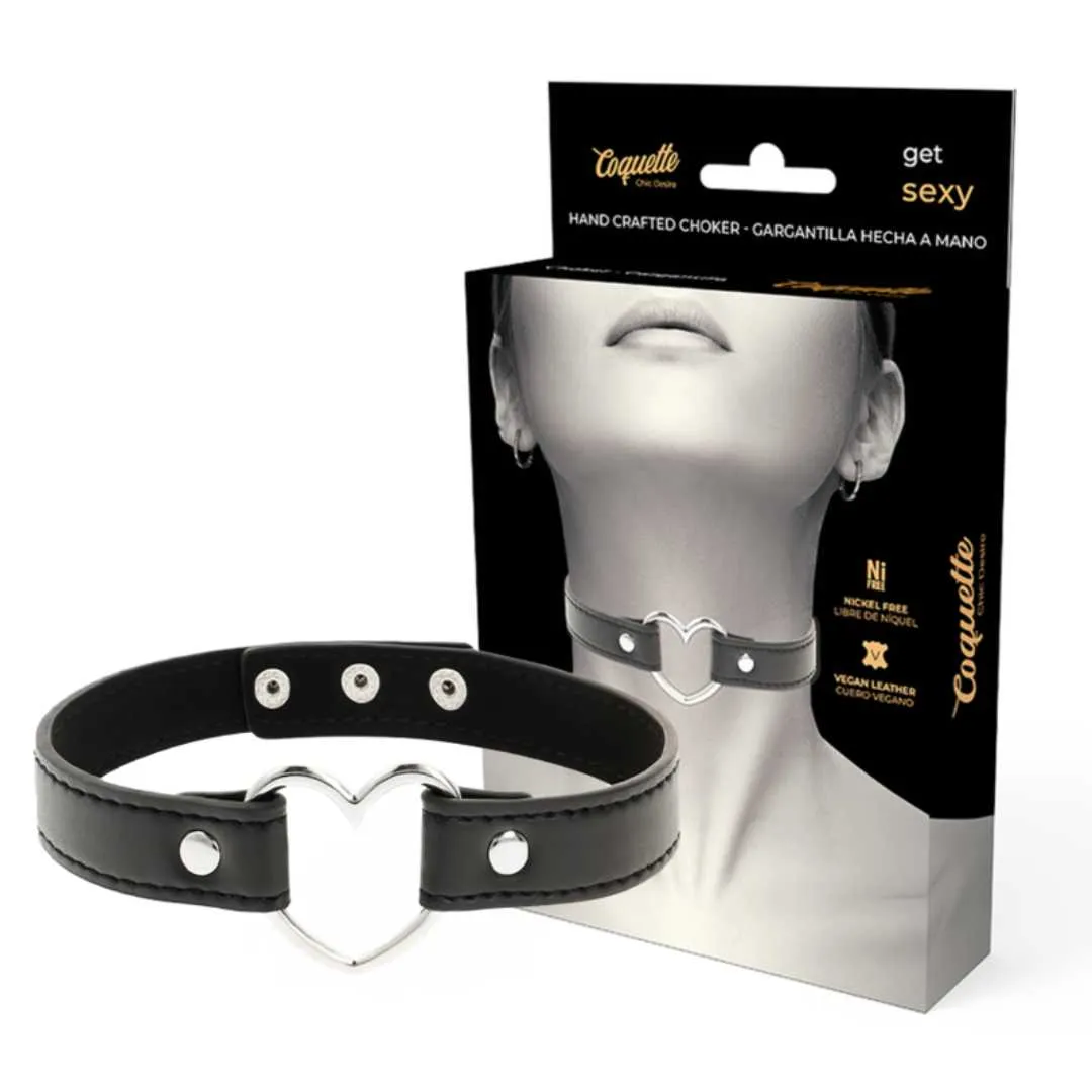 Handgefertigter Choker mit Herz – Bild 5