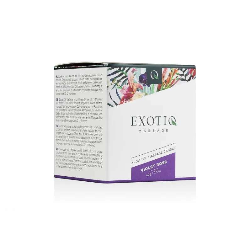 Exotiq Massagekerze Violet Rose - 60g – Bild 4