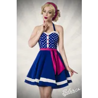 Neckholder Kleid mit Punkten blau Neckholder Kleid mit Punkten blau