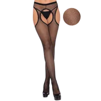 Ouvert Netz-Strumpfhose mit Spitzenrand 20DEN Ouvert Netz-Strumpfhose mit Spitzenrand 20DEN