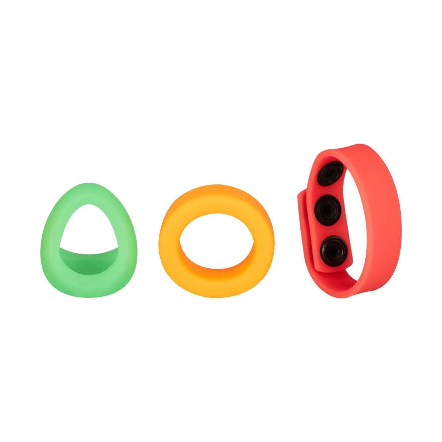 Kit Neon Ring, 3 Teile, 2,5 - 6 cm Kit Neon Ring, 3 Teile, 2,5 - 6 cm