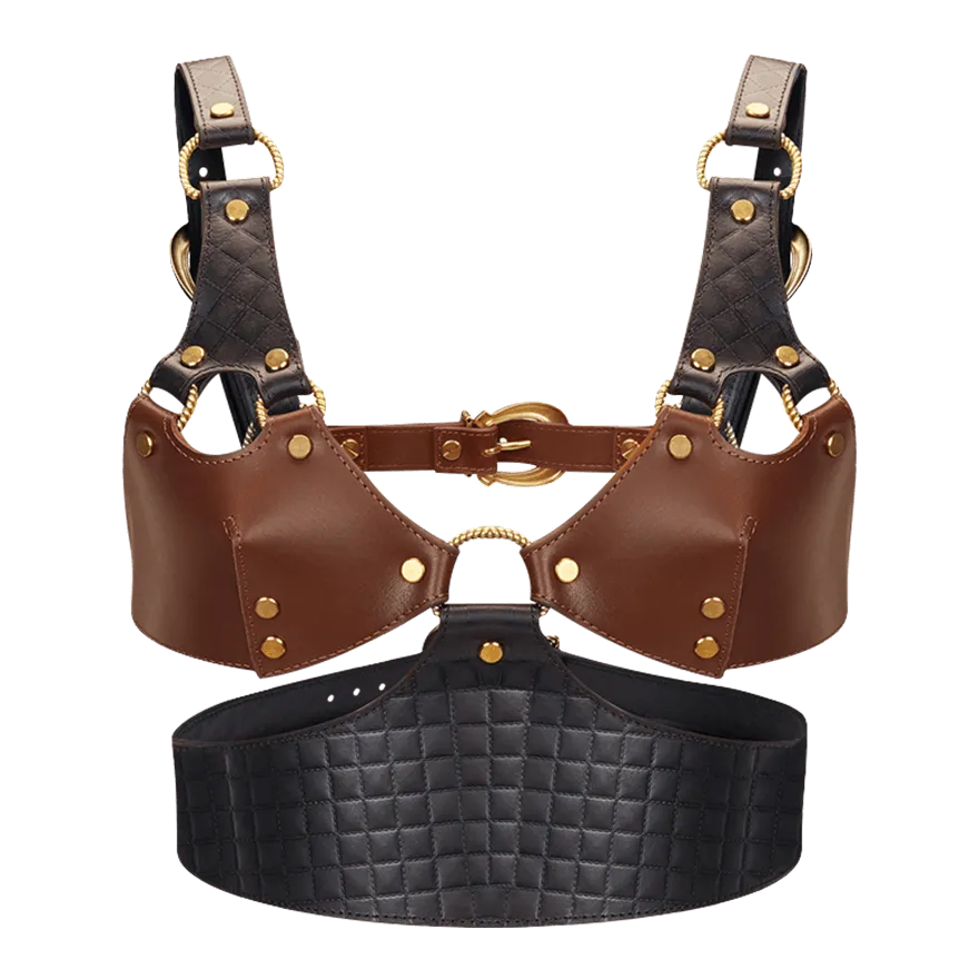 Bustier aus Reitleder Bustier aus Reitleder