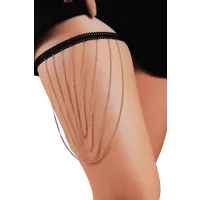 Oberschenkelschmuck - 4 Ketten - silber Oberschenkelschmuck - 4 Ketten - silber