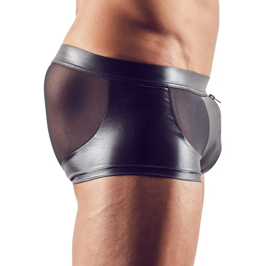 Pants mit Wetlook Einsätzen und Front-Reißverschluss – Bild 3