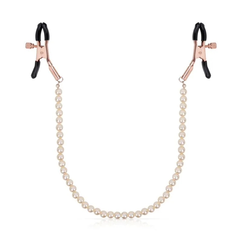 Rosy Gold - Pearls Nippelklemmen - Verstellbares Design Rosy Gold - Pearls Nippelklemmen - Verstellbares Design