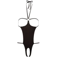 Body ouvert mit offenen Cups und Strassverzierungen Body ouvert mit offenen Cups und Strassverzierungen