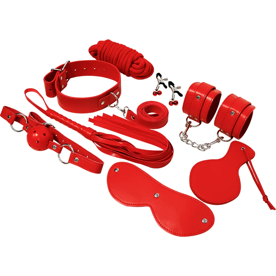 BDSM-Set "BDSM Fetish Kit: Red Series", 8-teilig BDSM-Set "BDSM Fetish Kit: Red Series", 8-teilig