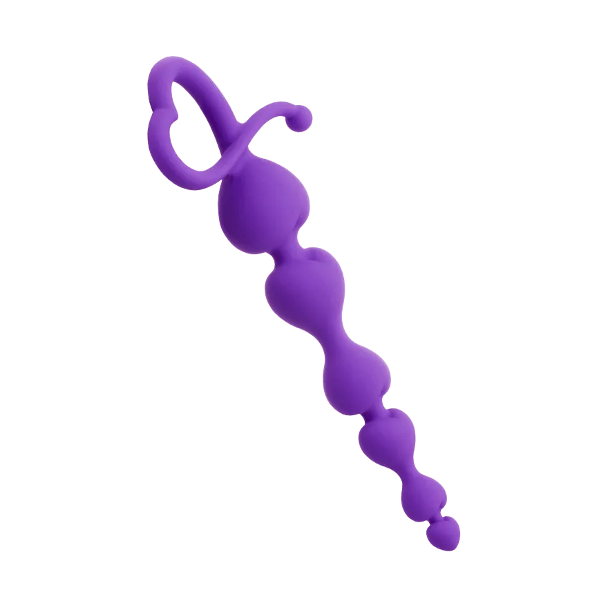 Herz-Analkette aus Silikon, 18 cm Herz-Analkette aus Silikon, 18 cm