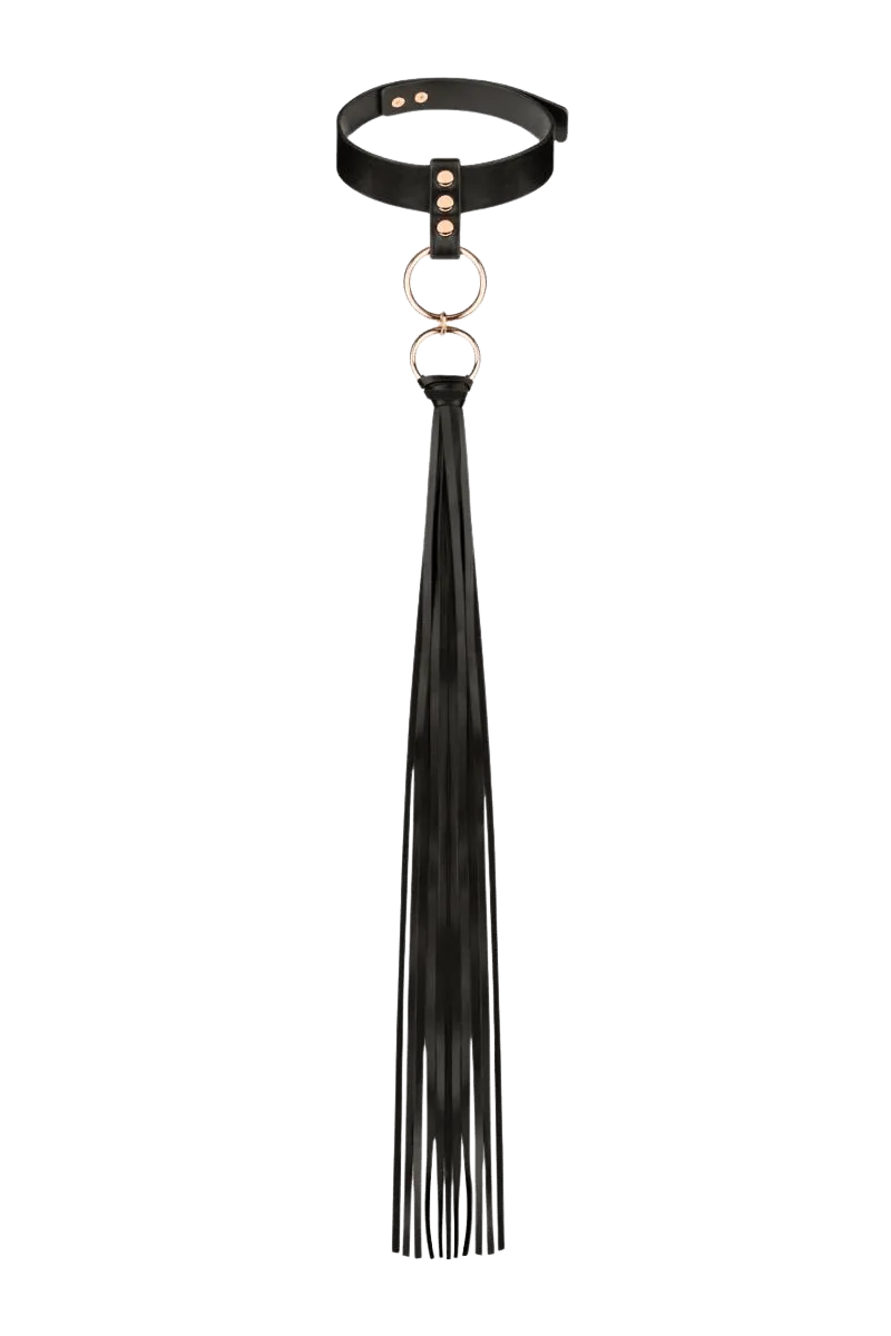 Halsband mit Flogger schwarz Halsband mit Flogger schwarz