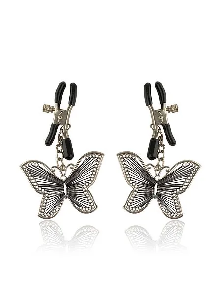 Fetish Fantasy Butterfly Nipple Clamps: Nippelklemmen, silber Fetish Fantasy Butterfly Nipple Clamps: Nippelklemmen, silber