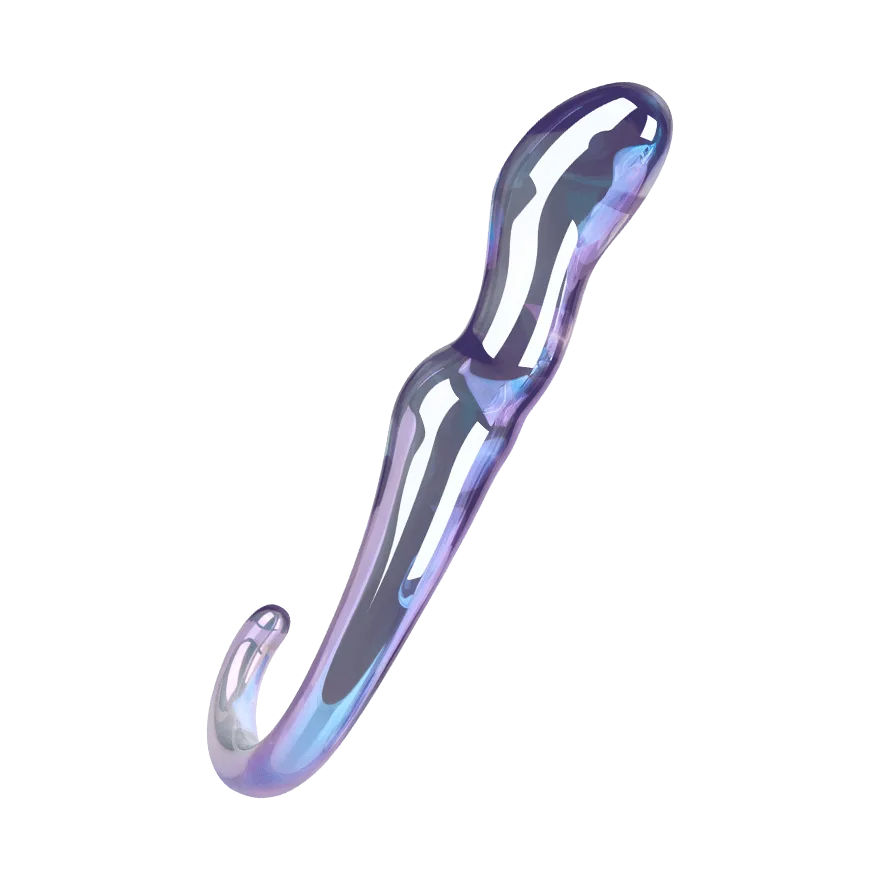 Glasdildo mit Haltegriff, 18 cm Glasdildo mit Haltegriff, 18 cm