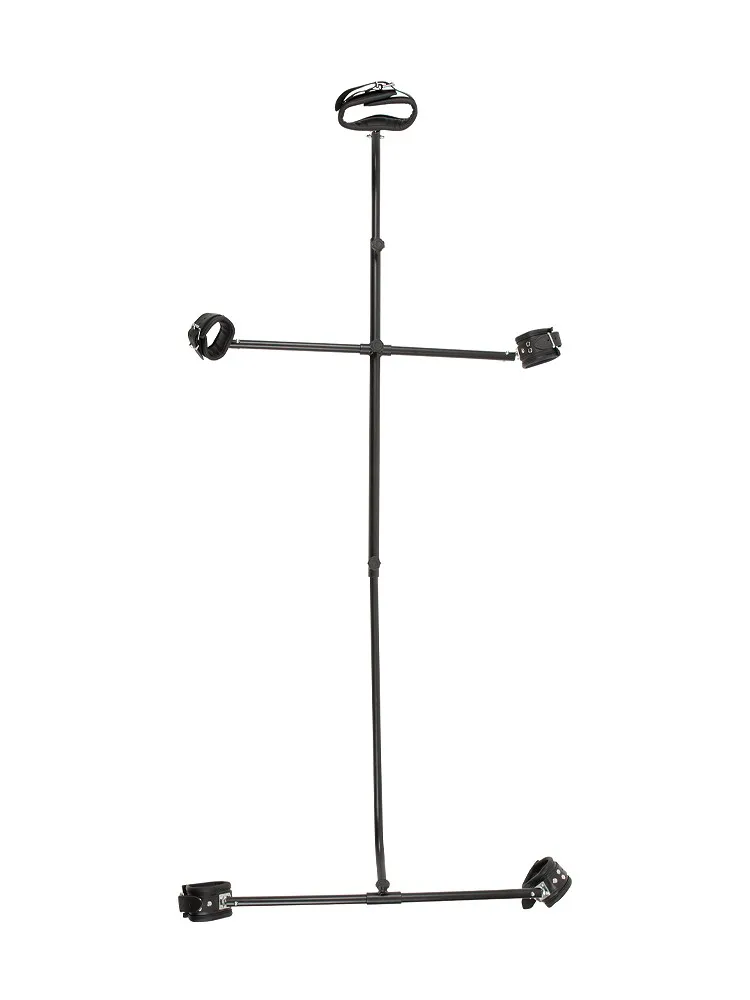 Pranger mit Lederfesseln, schwarz Pranger mit Lederfesseln, schwarz