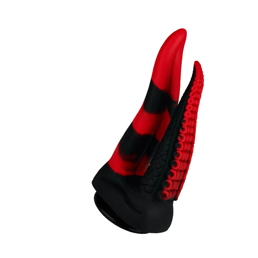 Verspielter Tentakel-Doppeldildo mit Saugfuß, 24,5 cm Verspielter Tentakel-Doppeldildo mit Saugfuß, 24,5 cm