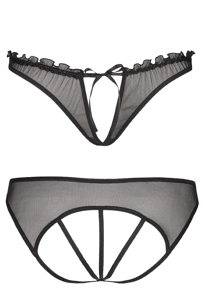 Ouvert String schwarz Plus Size Ouvert String schwarz Plus Size