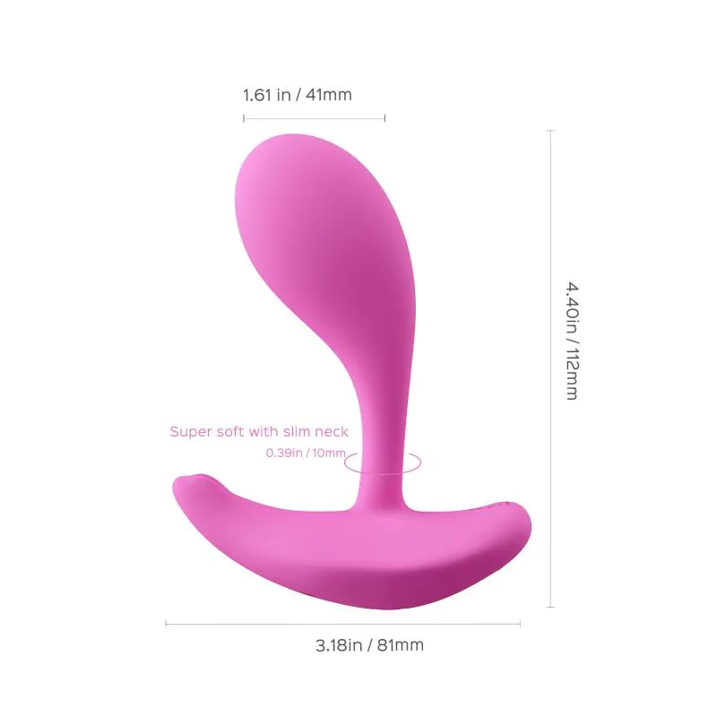 HoneyPlayBox - OLY 2 Tragbarer Klitoris- & G-Punkt-Vibrator Mit App - Rosa – Bild 5