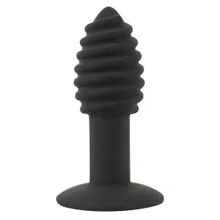 Vibro-Analplug mit ausgeprägter Rillenstruktur Vibro-Analplug mit ausgeprägter Rillenstruktur