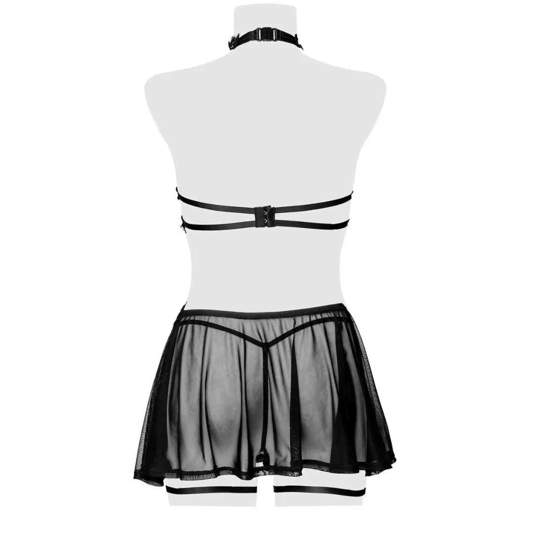 Häkelspitze-Röckchen plus Bralette und String – Bild 5