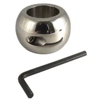 Edelstahl-Hodenstretcher: Donut, 40mm breit (450g) Edelstahl-Hodenstretcher: Donut, 40mm breit (450g)