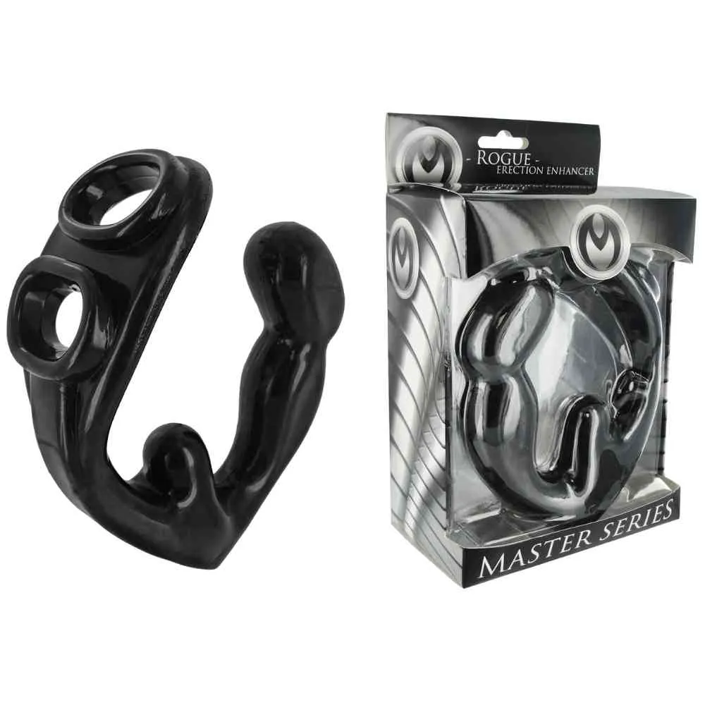 Penis- und Hodenring "Rogue" plus Analplug – Bild 4