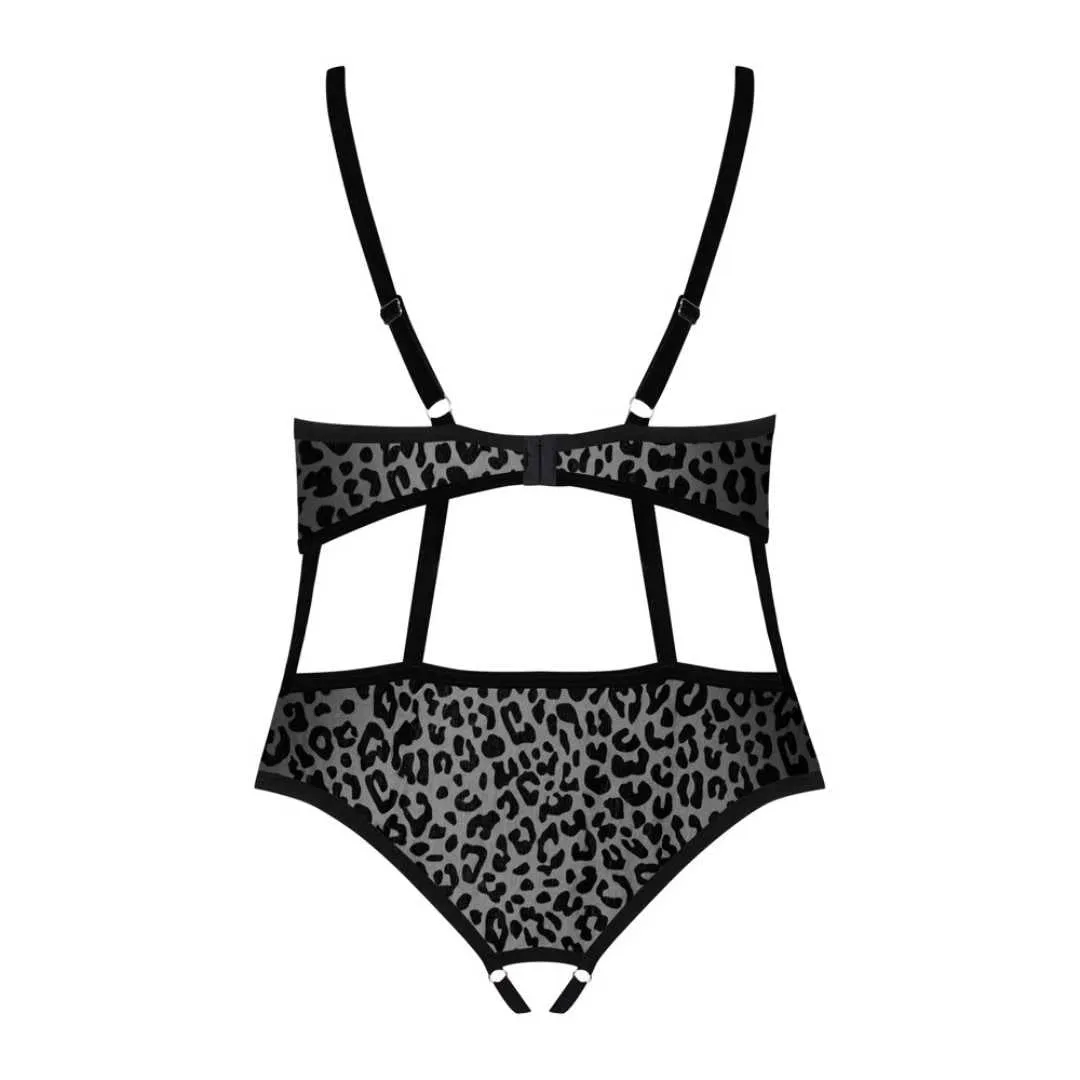 Body ouvert „Jagueria“ im Leo-Look – Bild 5