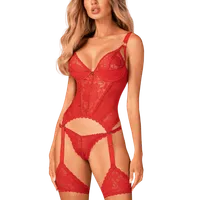 extravagante Strapscorsage rot extravagante Strapscorsage rot