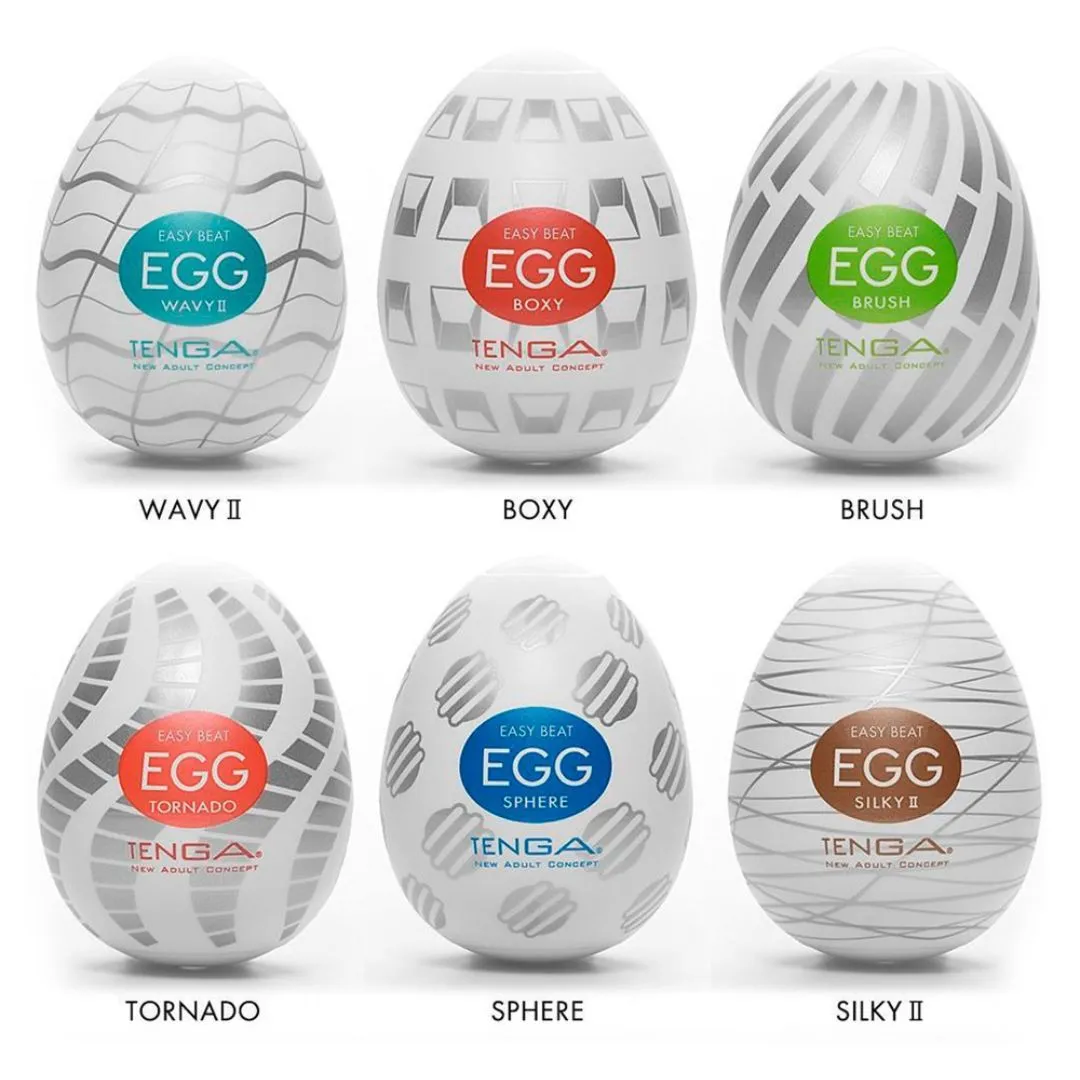 Tenga-Ei Masturbator-Set „Egg Variety Pack New Standard“, 6-teilig – Bild 3