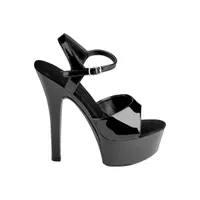 Plateau-Sandalette mit Riemchen Plateau-Sandalette mit Riemchen