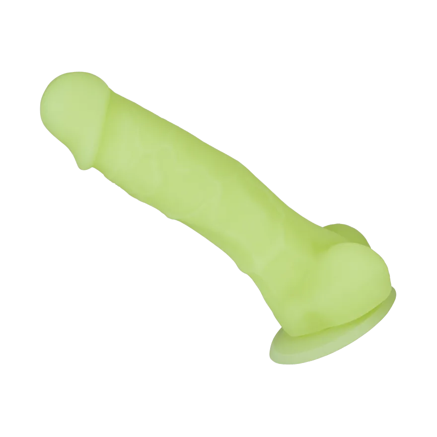 Fluoreszierender Naturdildo, 17 cm Fluoreszierender Naturdildo, 17 cm