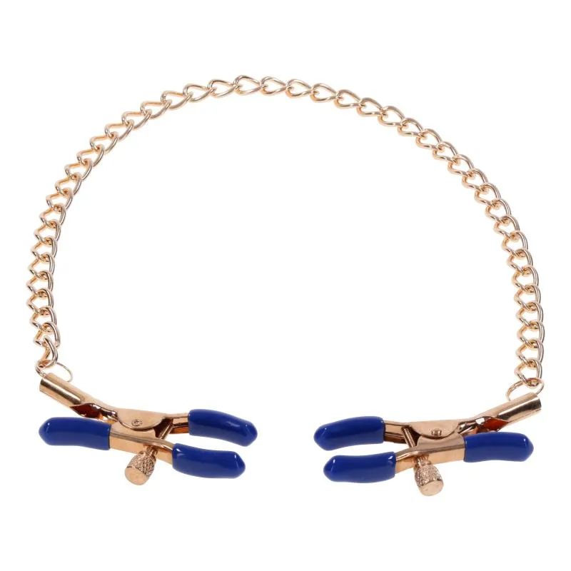 Cougar Brustwarzenklemmen mit Kette - Gold Cougar Brustwarzenklemmen mit Kette - Gold