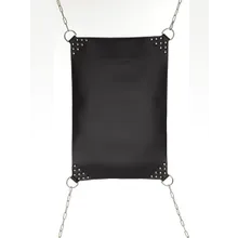 Leder Hängematte schwarz, 50x75cm Leder Hängematte schwarz, 50x75cm