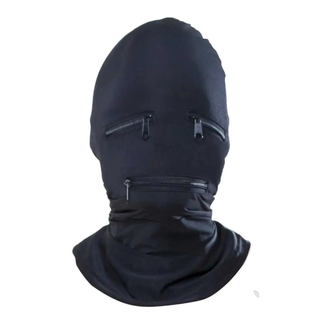 Kopfmaske „Zipper Face Hood“ aus elastischem Stoff – Bild 3