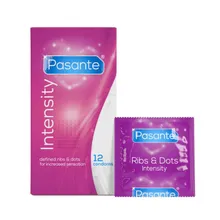 Pasante – Ribs & Dots Kondome – 12 Stück