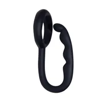 Mr.Hook: Penisring mit Perineum-Stimulator, schwarz Mr.Hook: Penisring mit Perineum-Stimulator, schwarz