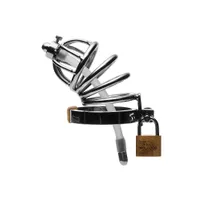 Master Series Repressor Chasity Cage: Edelstahl-Peniskäfig mit Dilator (hohl) Master Series Repressor Chasity Cage: Edelstahl-Peniskäfig mit Dilator (hohl)
