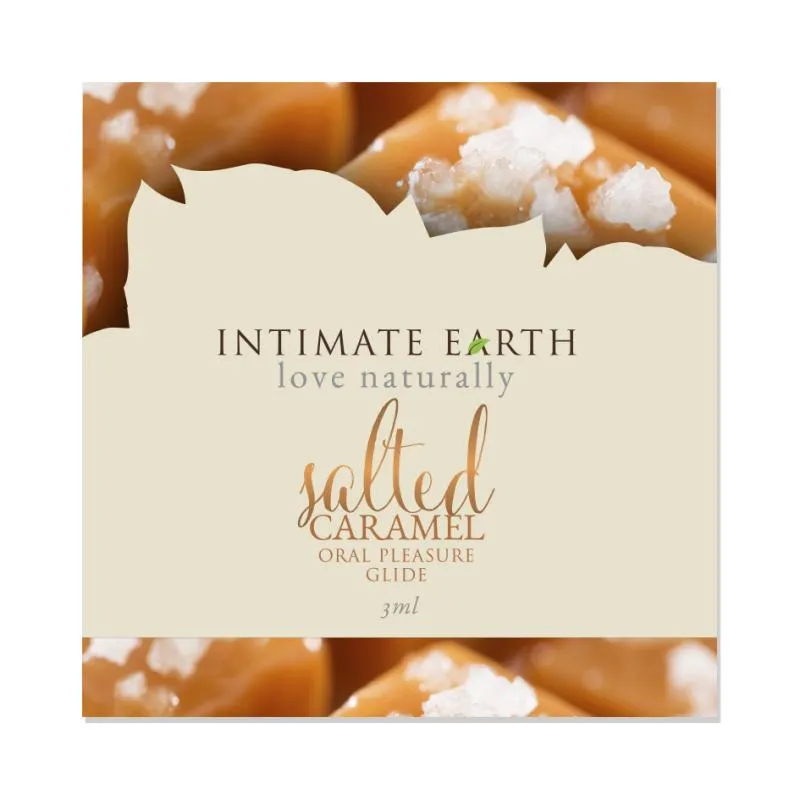 Intimate Earth - Natural Flavors Glide Salted Caramel Foil 3 Intimate Earth - Natural Flavors Glide Salted Caramel Foil 3