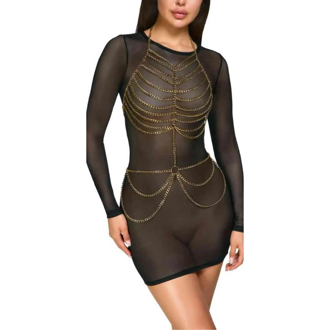 Körperkette in Zweiteiler-Optik Körperkette in Zweiteiler-Optik