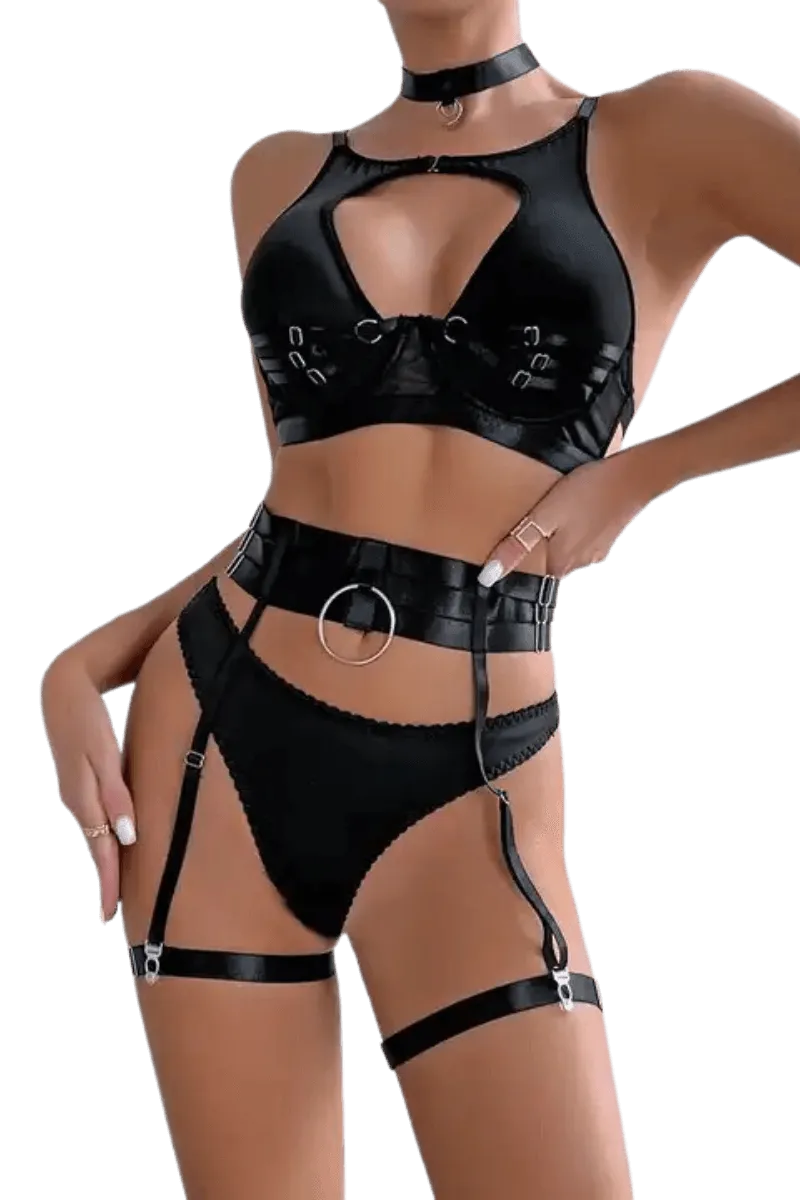 5tlg. Dessous Set black 5tlg. Dessous Set black