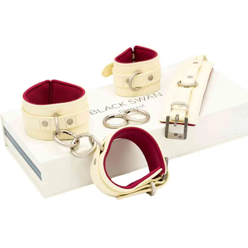 Leder Fesselset "Red Berry" – Bild 3