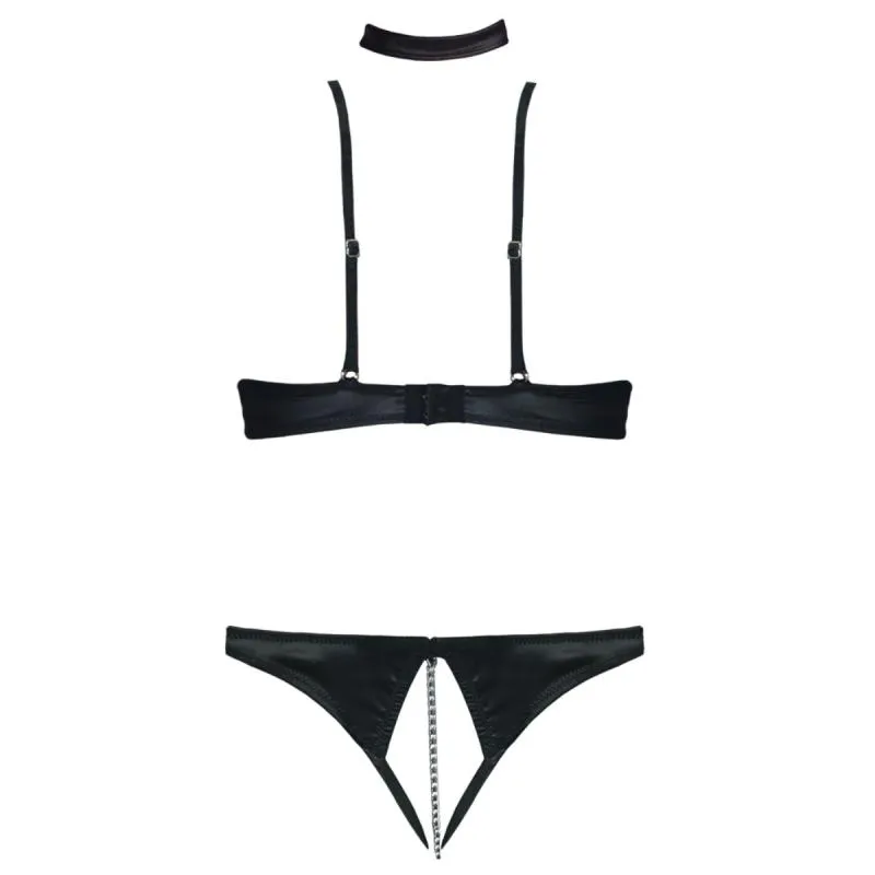 Cottelli Collection - Provokatives BH Set mit schrittfreiem String – Bild 5