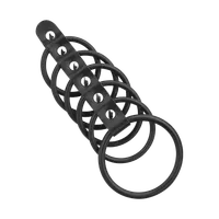 Penismanschette mit Ringen, 3,5 - 5,5 cm Penismanschette mit Ringen, 3,5 - 5,5 cm